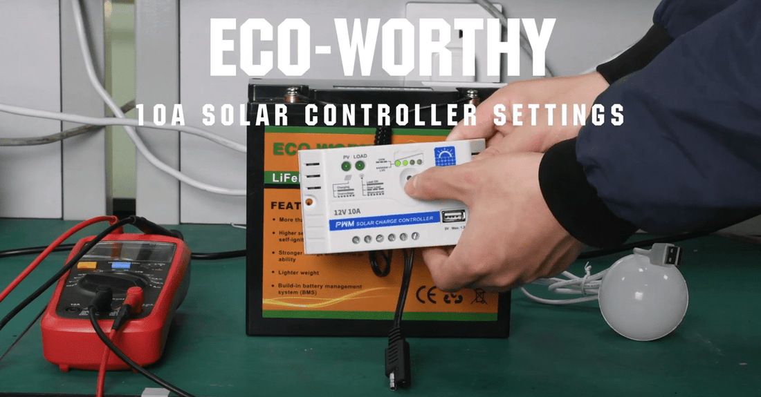 How to change the settings of Eco-worthy 12V 10A
