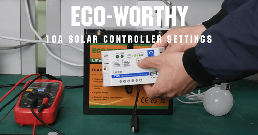 How to change the settings of Eco-worthy 12V 10A