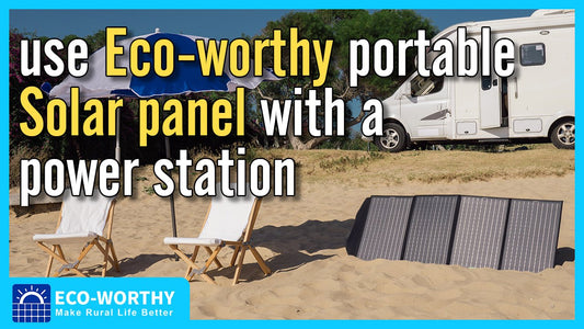 How to use Eco-worthy portable solar panel