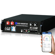 Eco-Worthy 48V 100Ah 5.12 kWh Home Battery | Server Rack| UL9540 | UL1973 | UL9540A