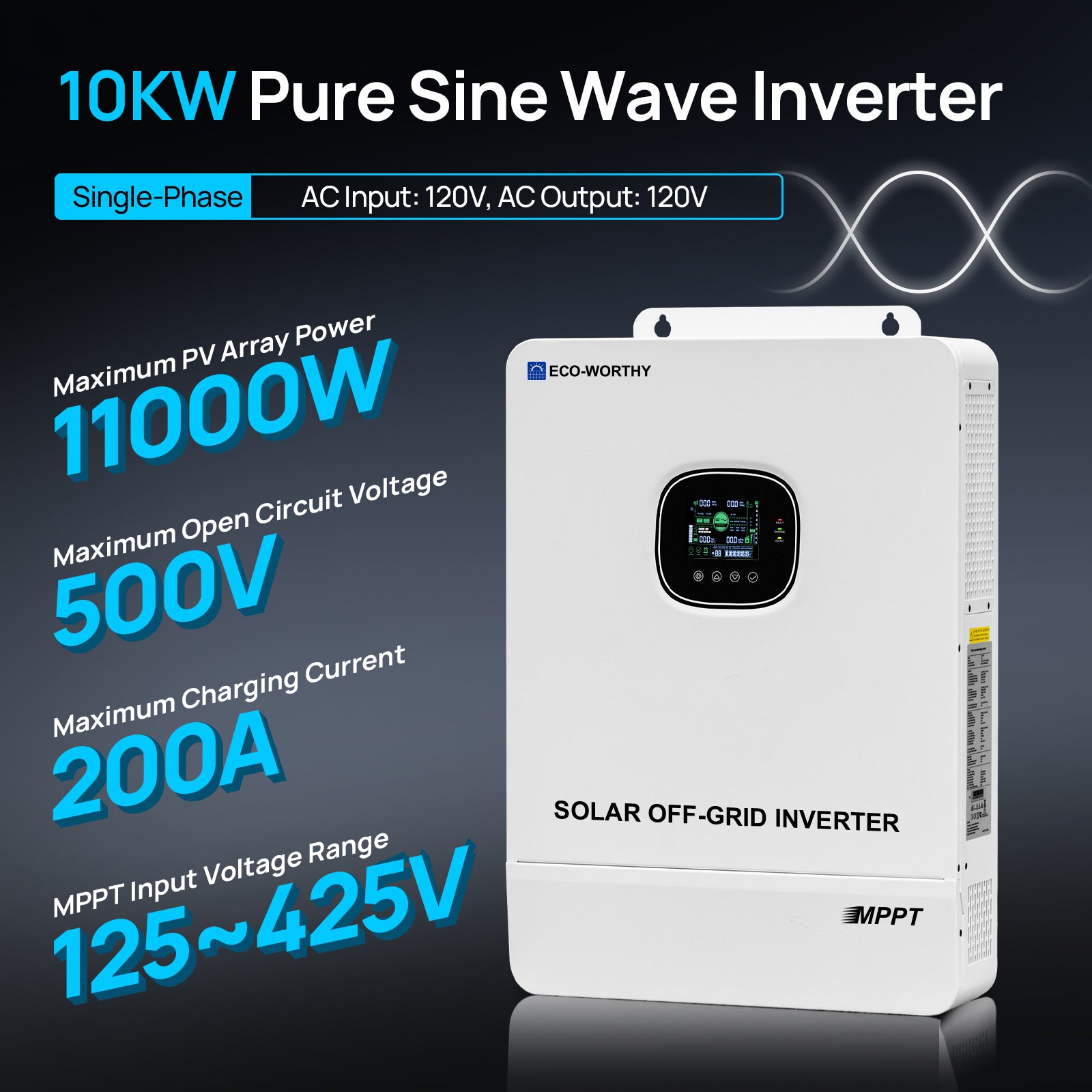 Home Power Bundle | 10kW Inverter with 48V 100AH Server Rack Battery | 20.48kWh