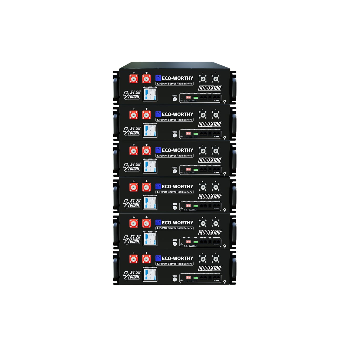 Eco-Worthy 48V 100Ah 5.12 kWh Home Battery | Server Rack| UL9540 | UL1973 | UL9540A