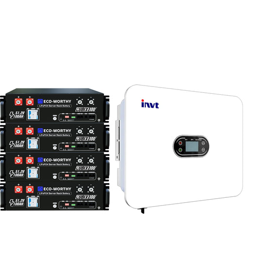 Home Power Bundle | 6kW Inverter with 48V 100AH Server Rack Battery | 20.48kWh